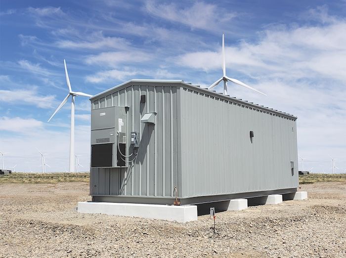 storage building wind behind