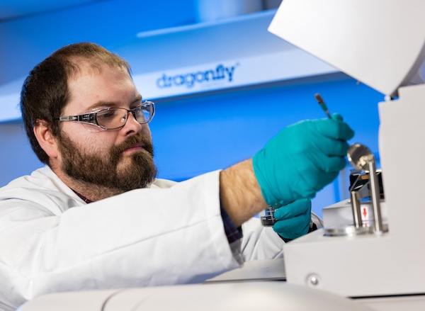 scientist with glasses