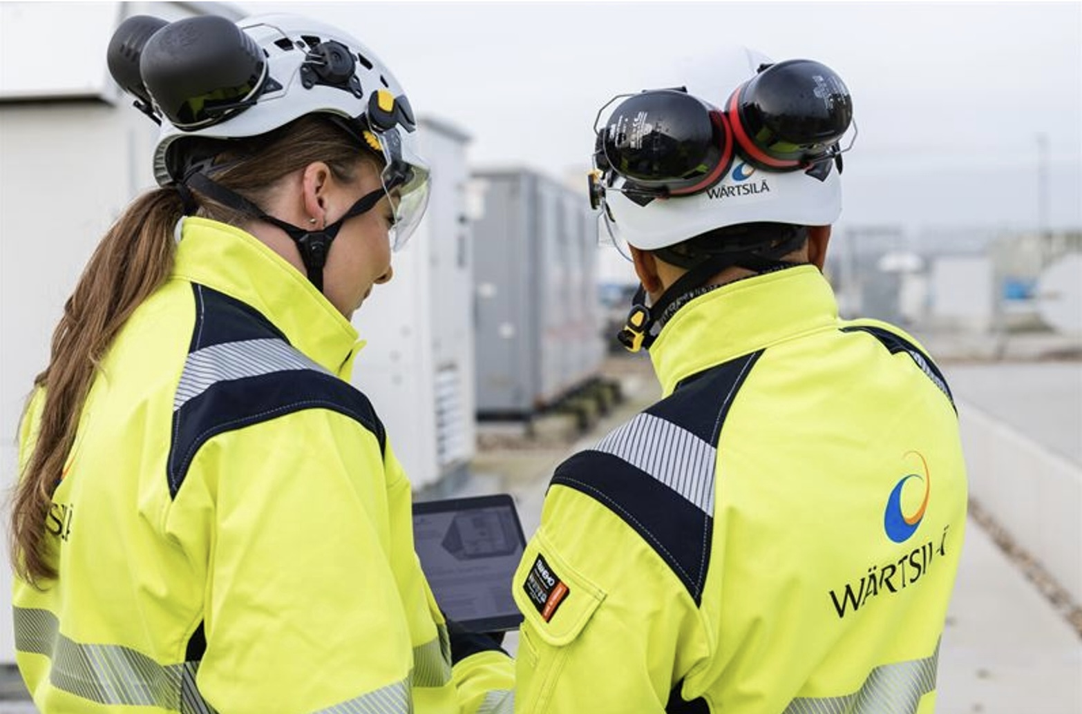 yellow hard hats