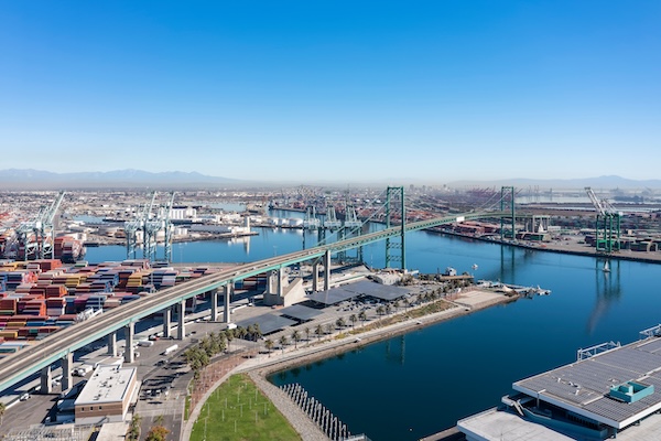 long bridge over water