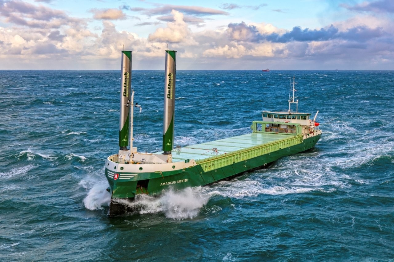 green ship