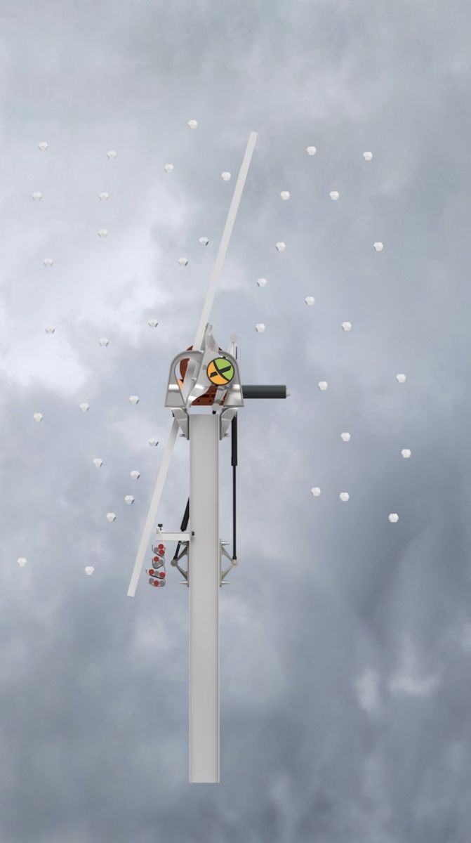 vertical snow