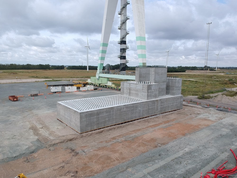 wind turbine cement foundation