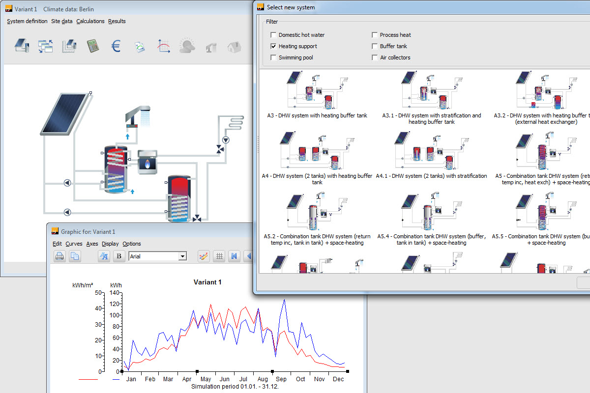 North American Clean Energy - Solar thermal system design and simulation