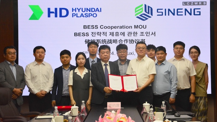 Sineng Electric and HD Hyundai Plaspo Sign MOU to Collaborate on Energy Storage Solutions