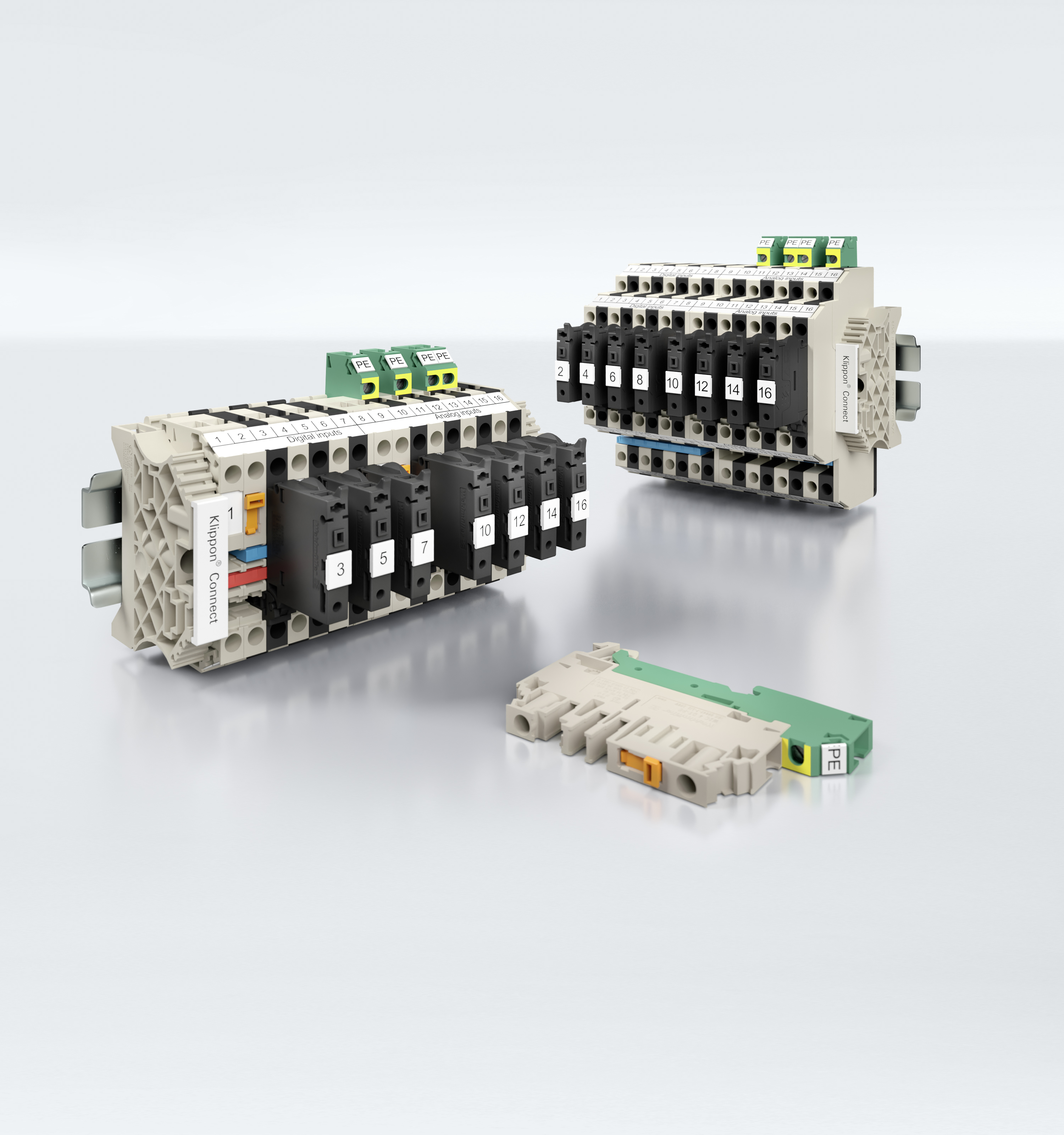 Signal wiring and signal marshalling terminal blocks