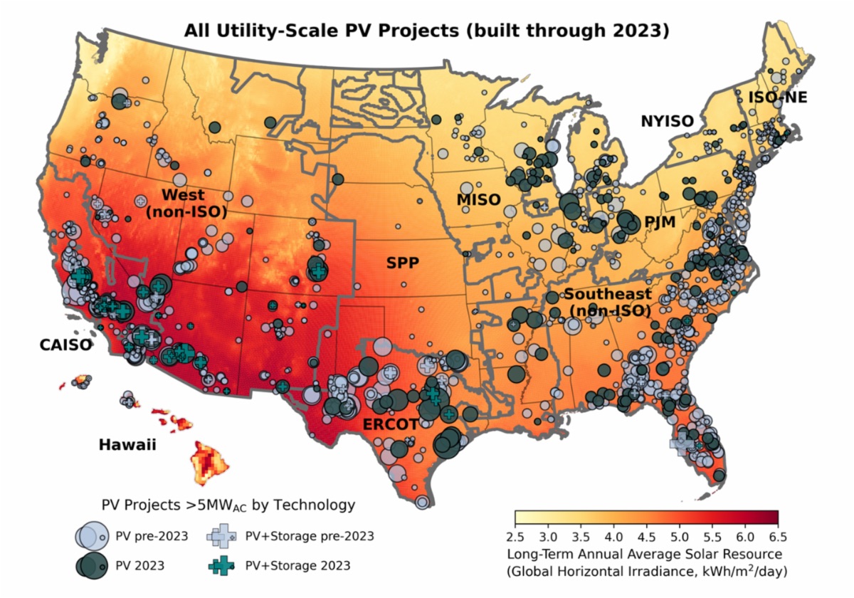 Berkeley Lab’s Latest “Utility-Scale Solar” Report Analyzes Record Deployment in 2023